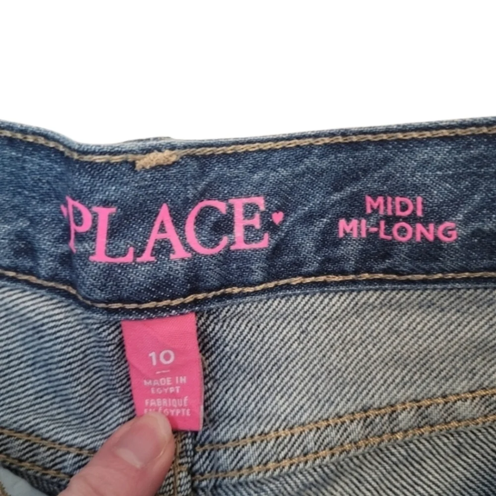 NWT Girl’s The Children’s Place Denim Midi Shorts Size 10